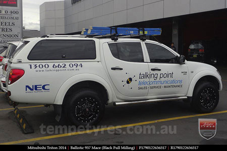 17x9.0 Ballistic Mace Millworks on MITSUBISHI TRITON