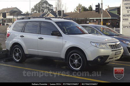 17x7.0 Lenso DC6 Grey on SUBARU FORESTER