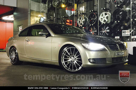 20x8.5 20x9.5 Lenso Conquista 5 CQ5 on BMW E92