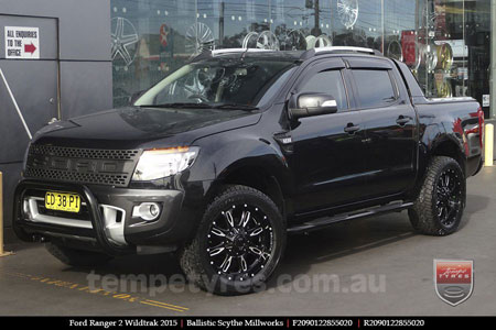 20x9.0 Ballistic Scythe Millworks on FORD RANGER