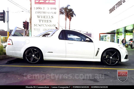 20x9.0 20x10.5 Lenso Conquista 7 MKS CQ7 on HOLDEN COMMODORE VF