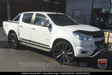 24x10 Lenso Black Angel V3 on HOLDEN COLORADO