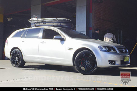 20x9.0 20x10 Lenso Conquista 2 SB CQ2 on HOLDEN COMMODORE VE