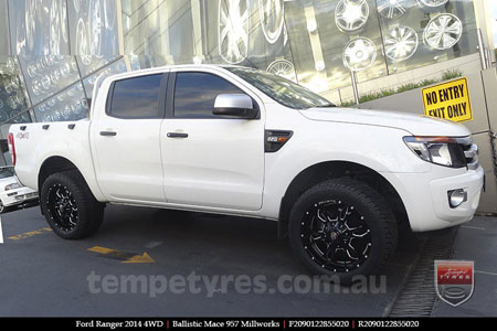 20x9.0 Ballistic Mace Millworks on FORD RANGER