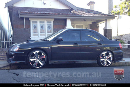 17x6.5 Vault Crystal on SUBARU IMPREZA