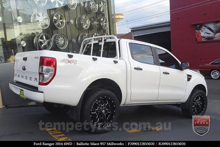 20x9.0 Ballistic Mace Millworks on FORD RANGER