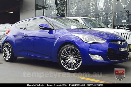 18x8.5 Lenso ESA on HYUNDAI VELOSTER