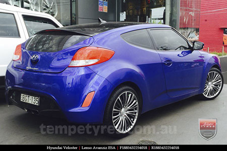 18x8.5 Lenso ESA on HYUNDAI VELOSTER