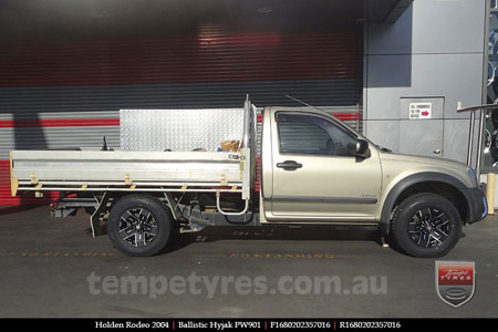 16x8.0 Ballistic Hyjak on HOLDEN RODEO