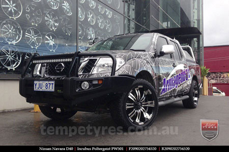 20x9.0 Incubus Poltergeist on NISSAN NAVARA D40