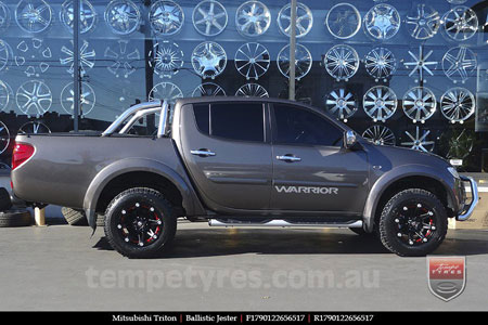 17x9.0 Ballistic Jester on MITSUBISHI TRITON