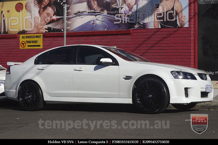 20x8.5 20x9.5 Lenso Conquista 5 SB CQ5 on HOLDEN COMMODORE VE