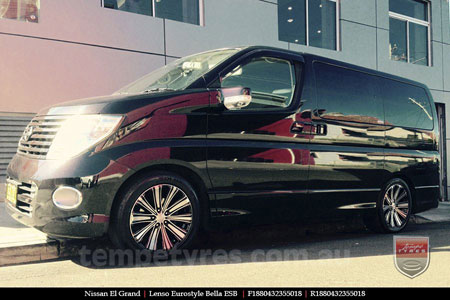 18x8.5 Lenso Bella on NISSAN ELGRAND