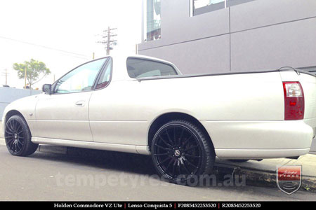 20x8.5 20x9.5 Lenso Conquista 5 SB CQ5 on HOLDEN COMMODORE