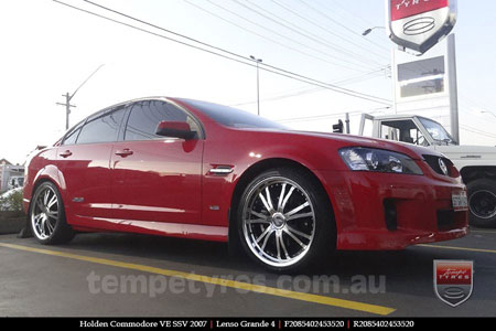 20x8.5 Lenso Grande4 on HOLDEN COMMODORE VE
