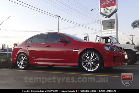 20x8.5 Lenso Grande4 on HOLDEN COMMODORE VE