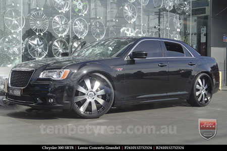 24x10 Lenso Concerto - BKQ on CHRYSLER 300