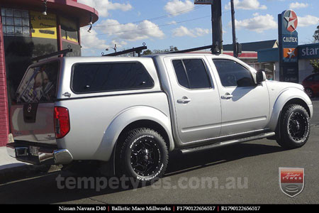 17x9.0 Ballistic Mace Millworks on NISSAN NAVARA D40