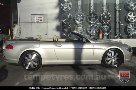 22x8.5 Lenso Concerto - BKQ on BMW 6 SERIES