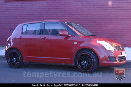 17x7.0 Lenso Type-M - MBRG on SUZUKI SWIFT