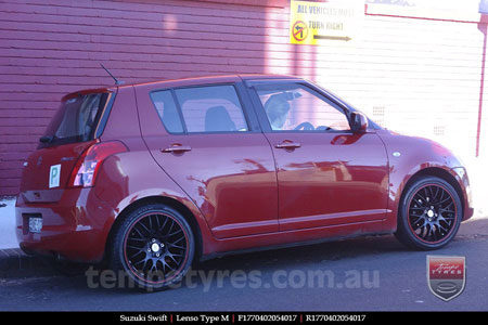 17x7.0 Lenso Type-M - MBRG on SUZUKI SWIFT