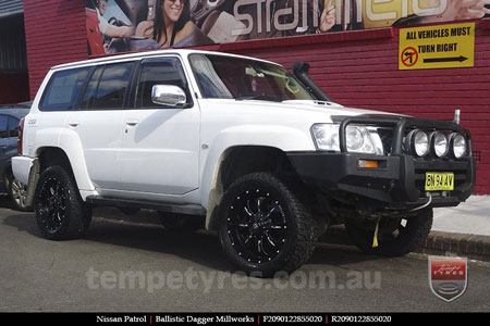 20x9.0 Ballistic Dagger BFM on NISSAN PATROL