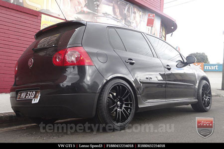 18x8.0 Lenso Speed 3 SP3 on VW GOLF GTI