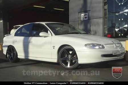 18x8.0 18x9.0 Lenso Conquista 7 MKS CQ7 on HOLDEN COMMODORE VT