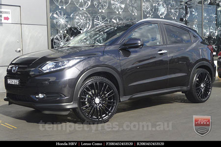 20x8.5 Lenso Como Black on HONDA HRV