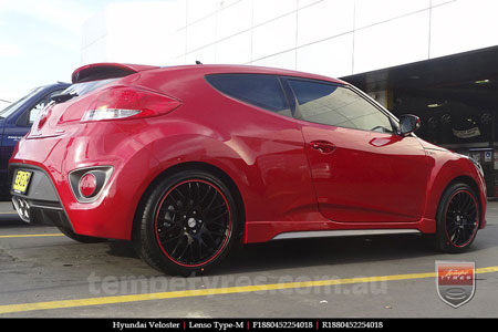 18x8.0 Lenso Type-M MBRG on HYUNDAI VELOSTER