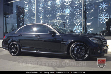 19x8.0 19x9.0 Y463 Black on MERCEDES C-Class