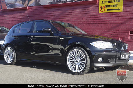 19x8.5 19x9.5 BM590 Silver on BMW 1 SERIES