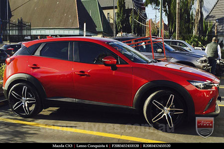 20x8.5 20x9.5 Lenso Conquista 4 CQ4 on MAZDA CX3