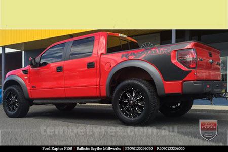 20x9.0 Ballistic Scythe Millworks on FORD RANGER RAPTOR