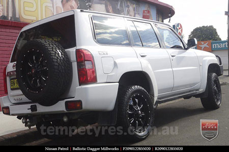 20x9.0 Ballistic Dagger BFM on NISSAN PATROL