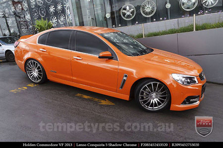 20x8.5 20x9.5 Lenso Conquista 5 CQ5 on HOLDEN COMMODORE