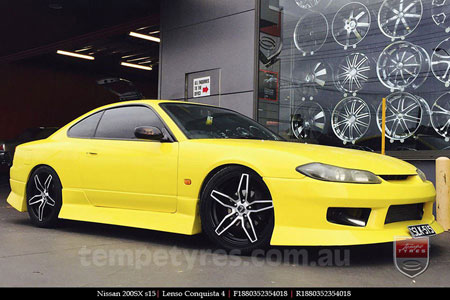 18x8.0 18x9.0 Lenso Conquista 4 CQ4 on NISSAN 200SX