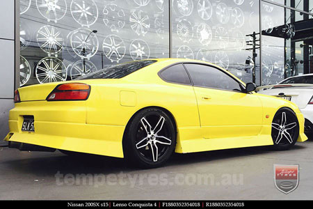 18x8.0 18x9.0 Lenso Conquista 4 CQ4 on NISSAN 200SX