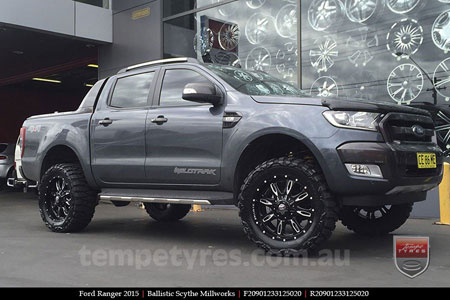 20x9.0 Ballistic Scythe Millworks on FORD RANGER 