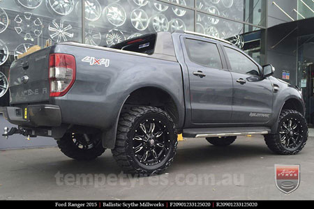 20x9.0 Ballistic Scythe Millworks on FORD RANGER 