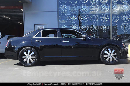 22x9.5 Lenso Concerto - BKQ on CHRYSLER 300C