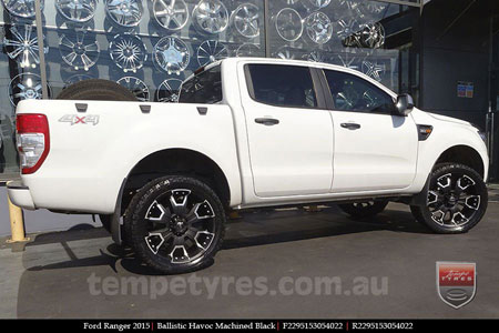 22x9.5 Ballistic Havoc on FORD RANGER 