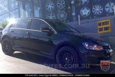 18x8.0 Lenso Type-M MBRG on VW GOLF 