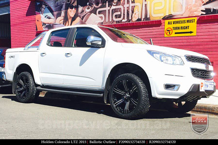 20x9.0 Ballistic Outlaw on HOLDEN COLORADO