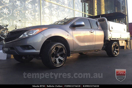 20x9.0 Ballistic Outlaw on MAZDA BT50