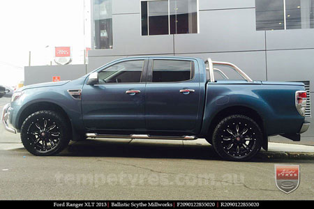 20x9.0 Ballistic Scythe Millworks on FORD RANGER 