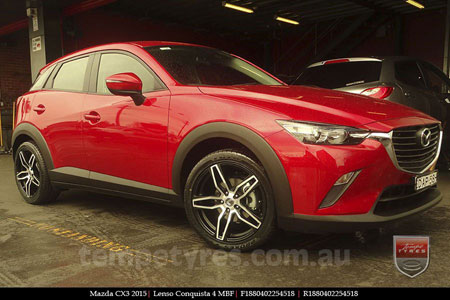 18x8.0 18x9.0 Lenso Conquista 4 CQ4 on MAZDA CX3 