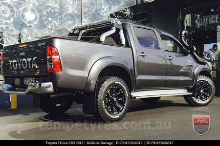 17x9.0 Ballistic Ravage Millworks on TOYOTA HILUX SR5