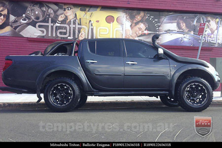 18x9.0 Ballistic Enigma on MITSUBISHI TRITON