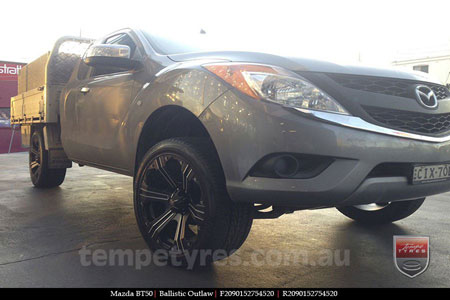 20x9.0 Ballistic Outlaw on MAZDA BT50